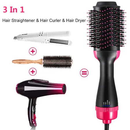 3 in 1 Professional Dryer & Volumizer Hair Brush.