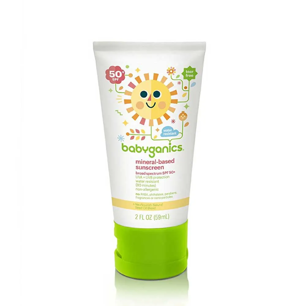 Babyganics Mineral-Based Sunscreen Lotion - SPF 50, 2 oz. Tube