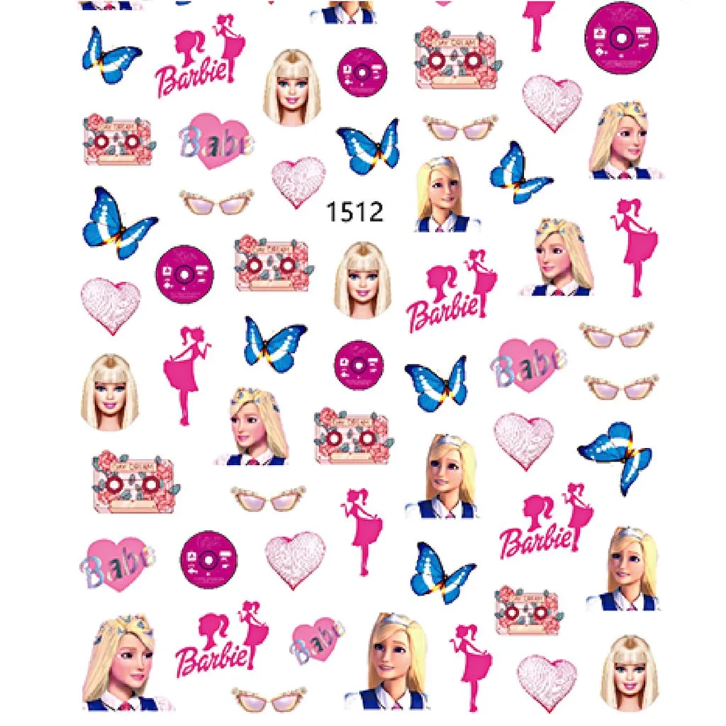 Barbie Nail Art Stickers