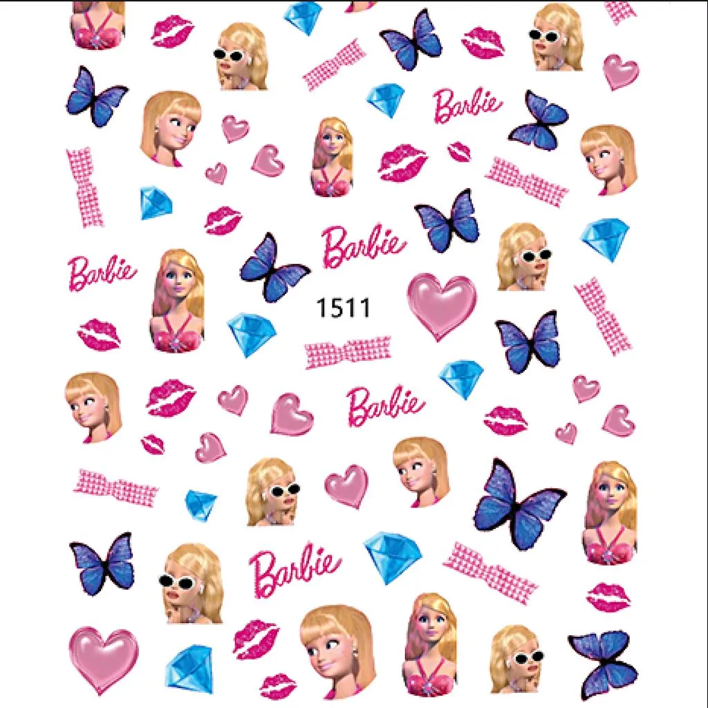 Barbie Nail Art Stickers