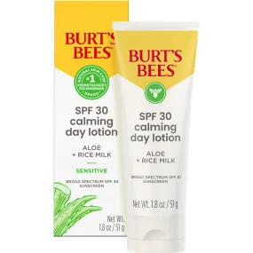 Burt's Bees Calming Day Lotion SPF 30 With Aloe 1.8oz