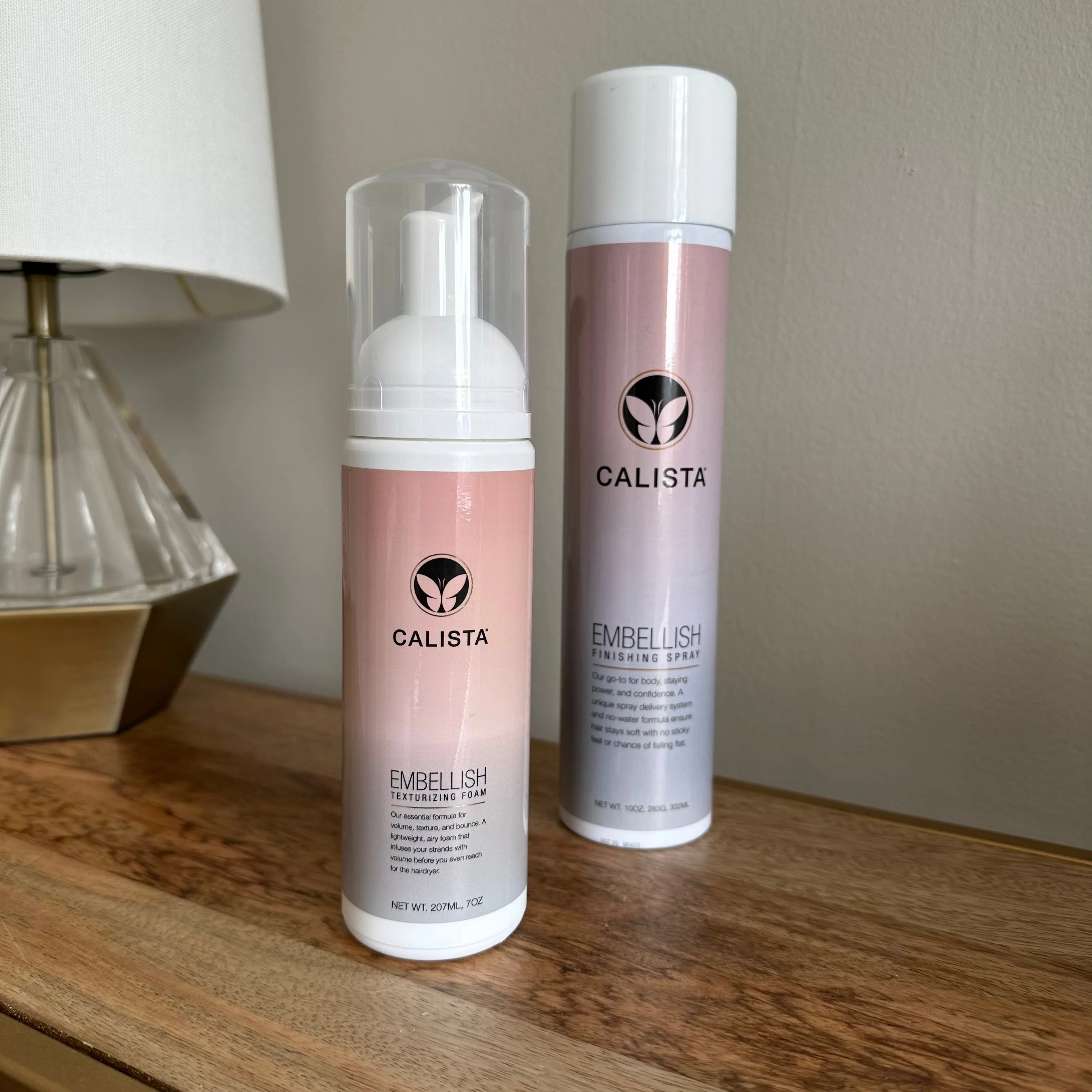 Calista Embellish Finishing Spray & Texture Foam Duo