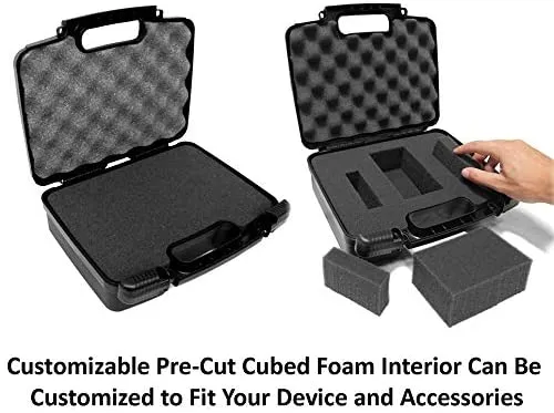 CASEMATIX Recorder Travel Case Compatible with Zoom DAT Recorder, H1, H2N, H5, H4N, H6, F8, Q8 Handy Music Recorders, Charger, Tripod Adapter & More