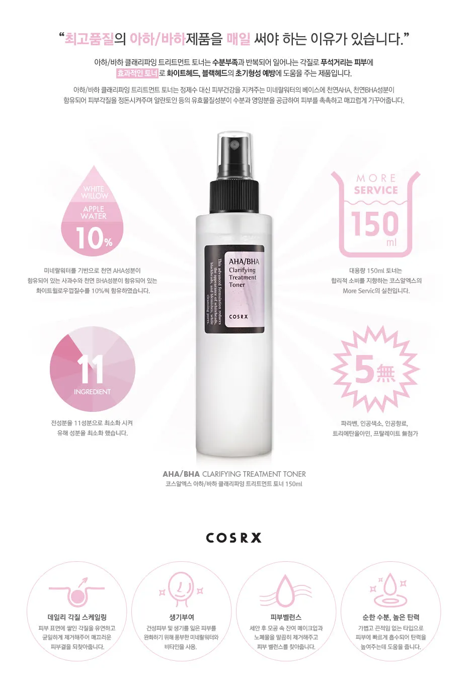 Cosrx AHA/BHA Treatment Clarifying Toner