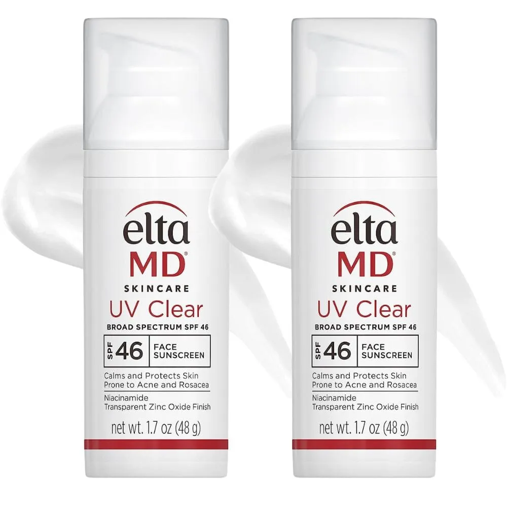 EltaMD UV Clear Untinted SPF 46 Broad-Spectrum Duo ($86 Value)