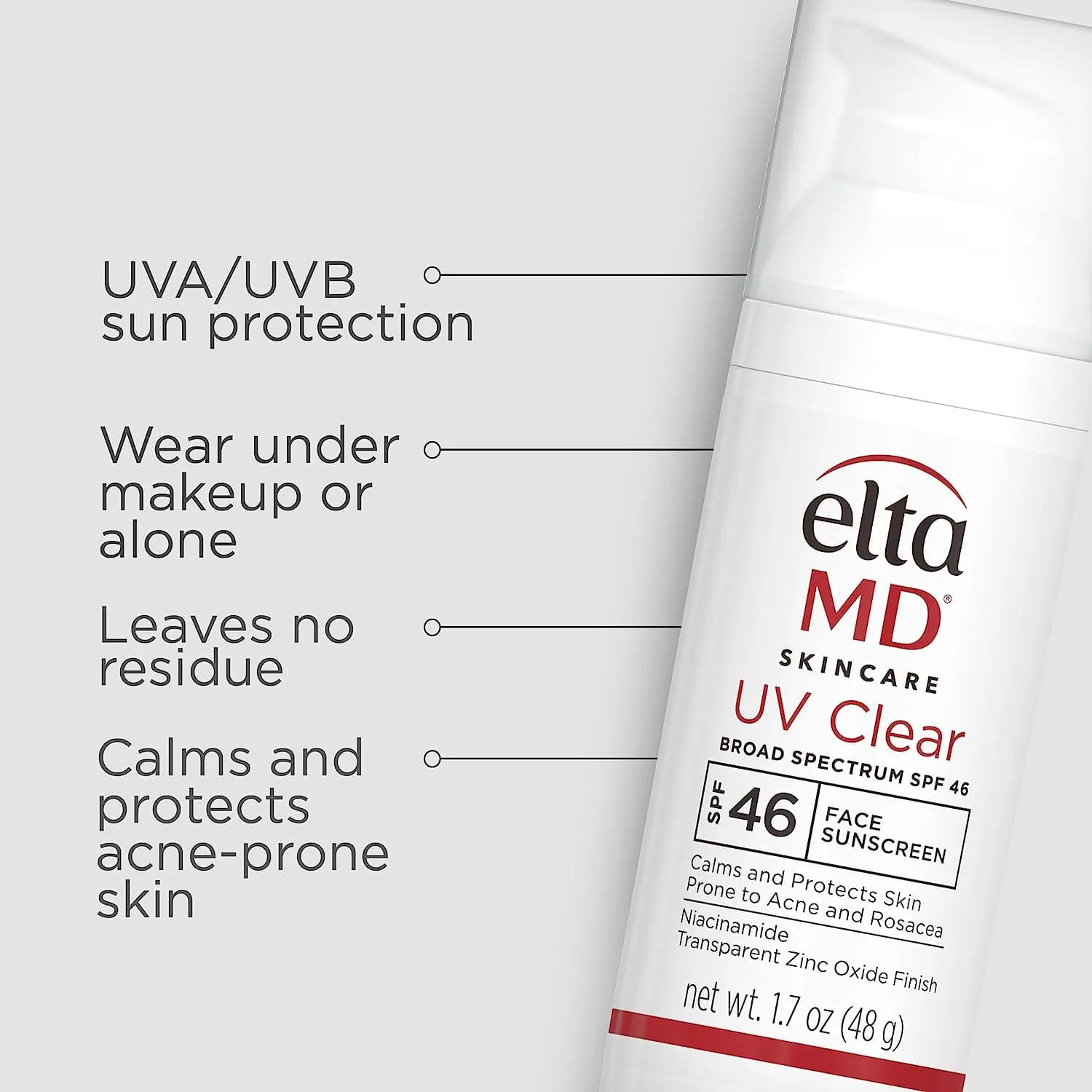 EltaMD UV Clear Untinted SPF 46 Broad-Spectrum Duo ($86 Value)