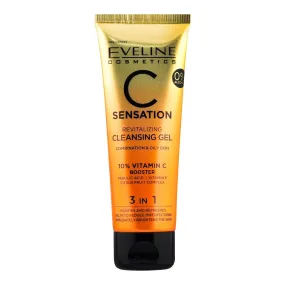 Eveline C Sensation 10% Vitamin C Booster 3-In-1 Revitalizing Cleansing Gel - 75ml