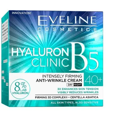 EVELINE HYALURON CLINIC B5 40  DAY & NIGHT FACE CREAM 50ML