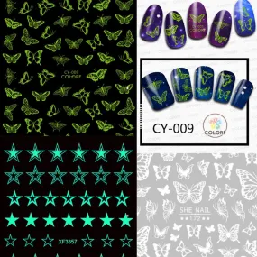 Fluorescent Nail Art Stickers