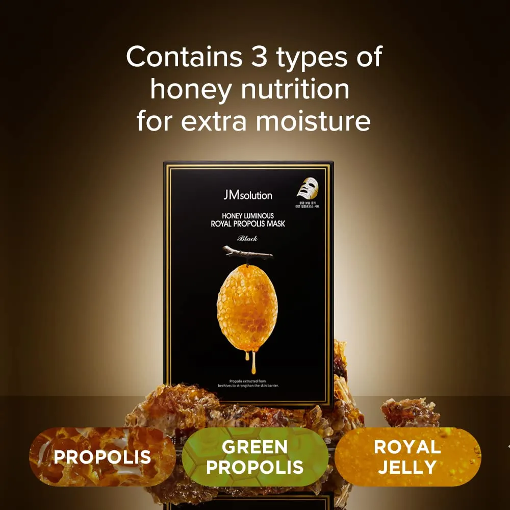 JM Solution Honey Luminous Royal Propolis Mask (10 Sheets)