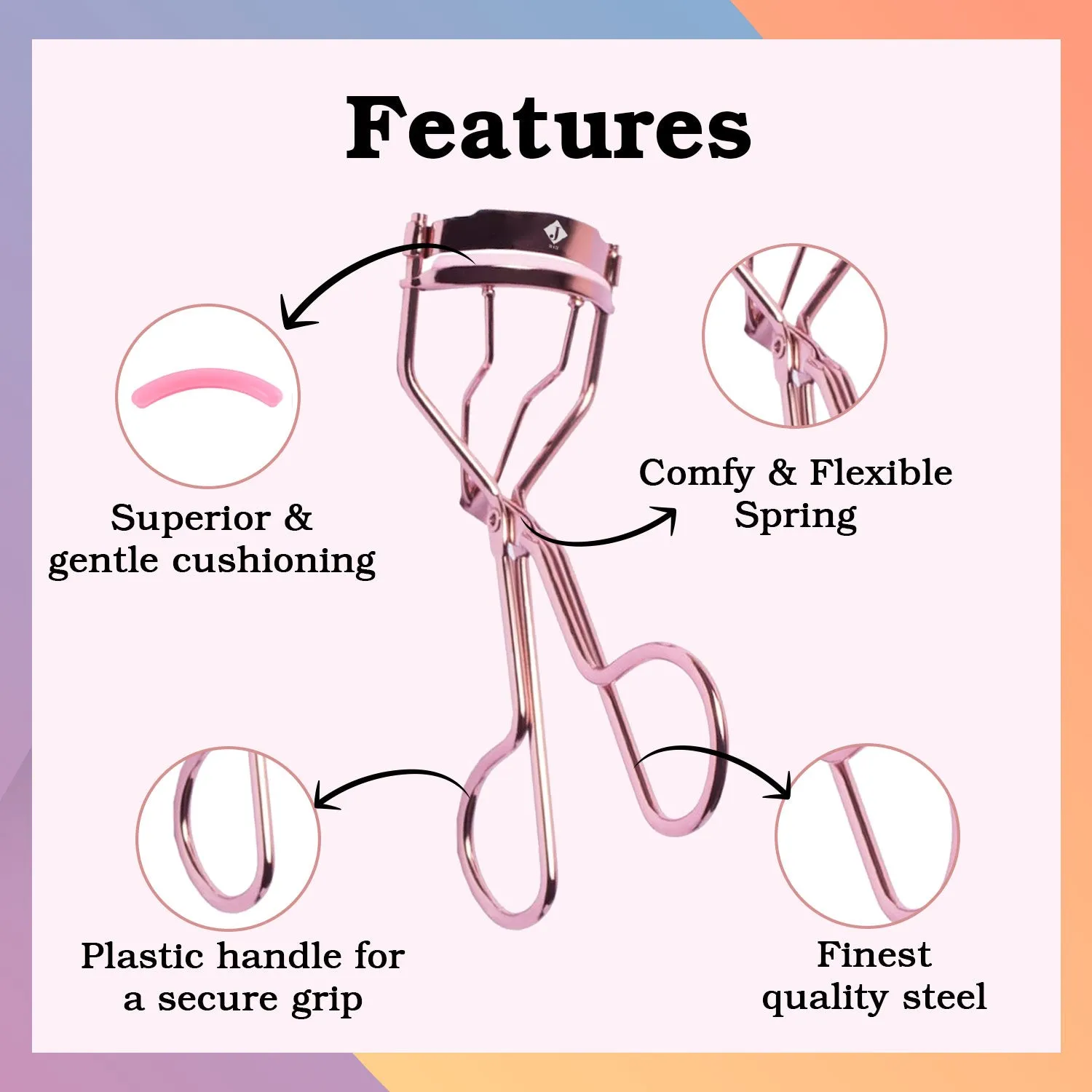 JUSA Eyelash Curler Rose Gold