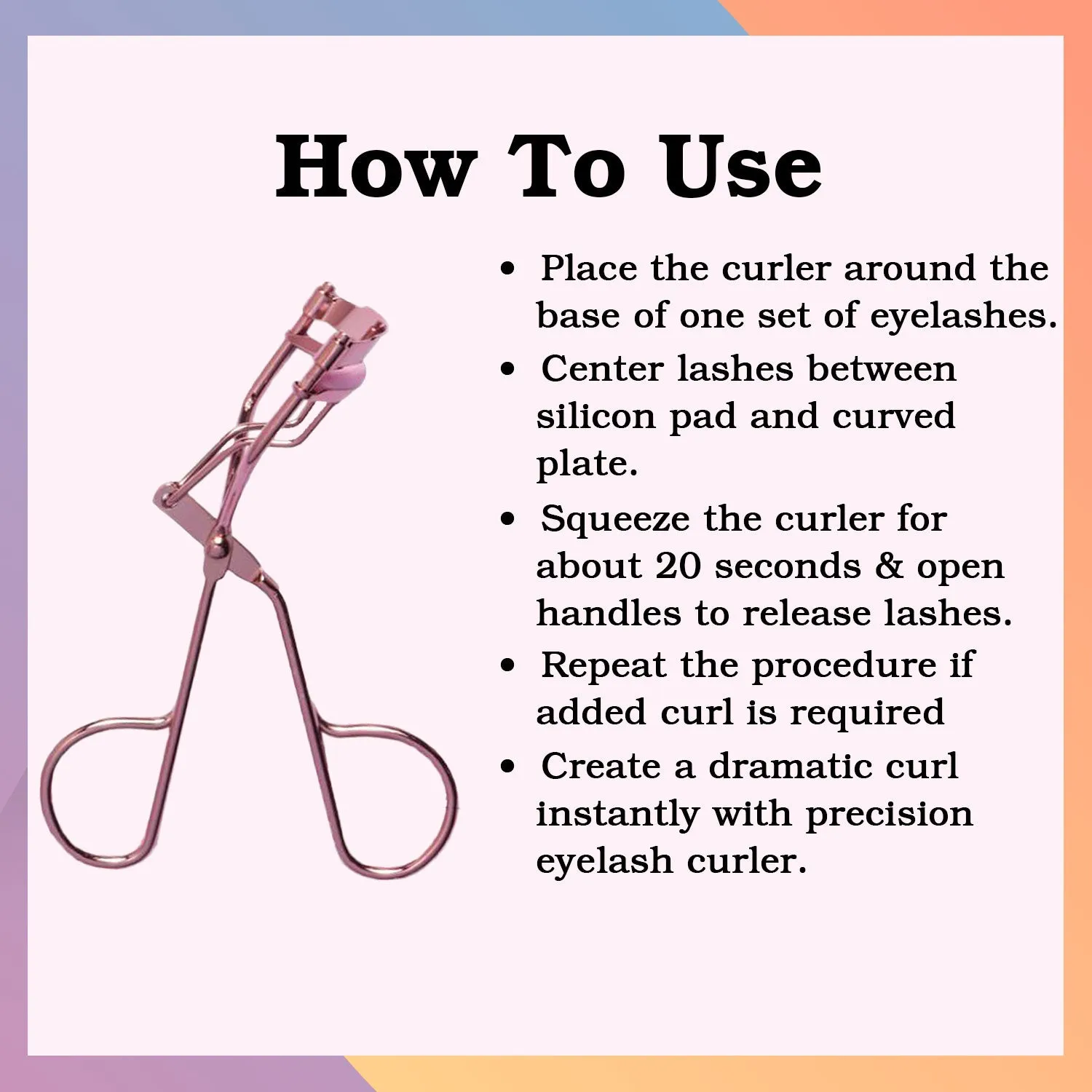 JUSA Eyelash Curler Rose Gold