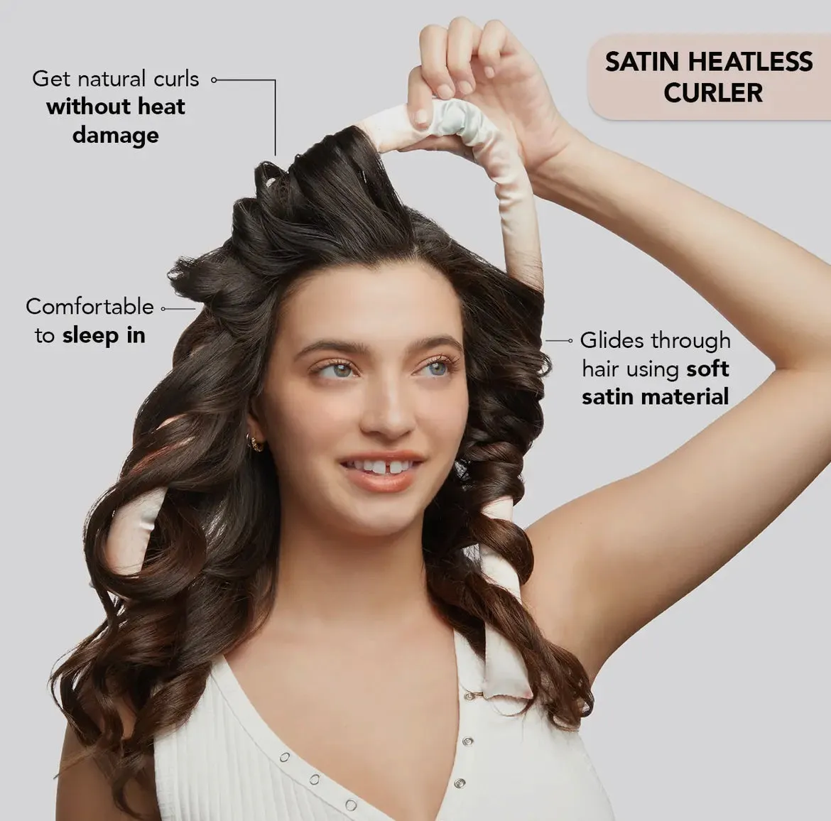 Kitsch Satin Heatless Curling Set - Satin