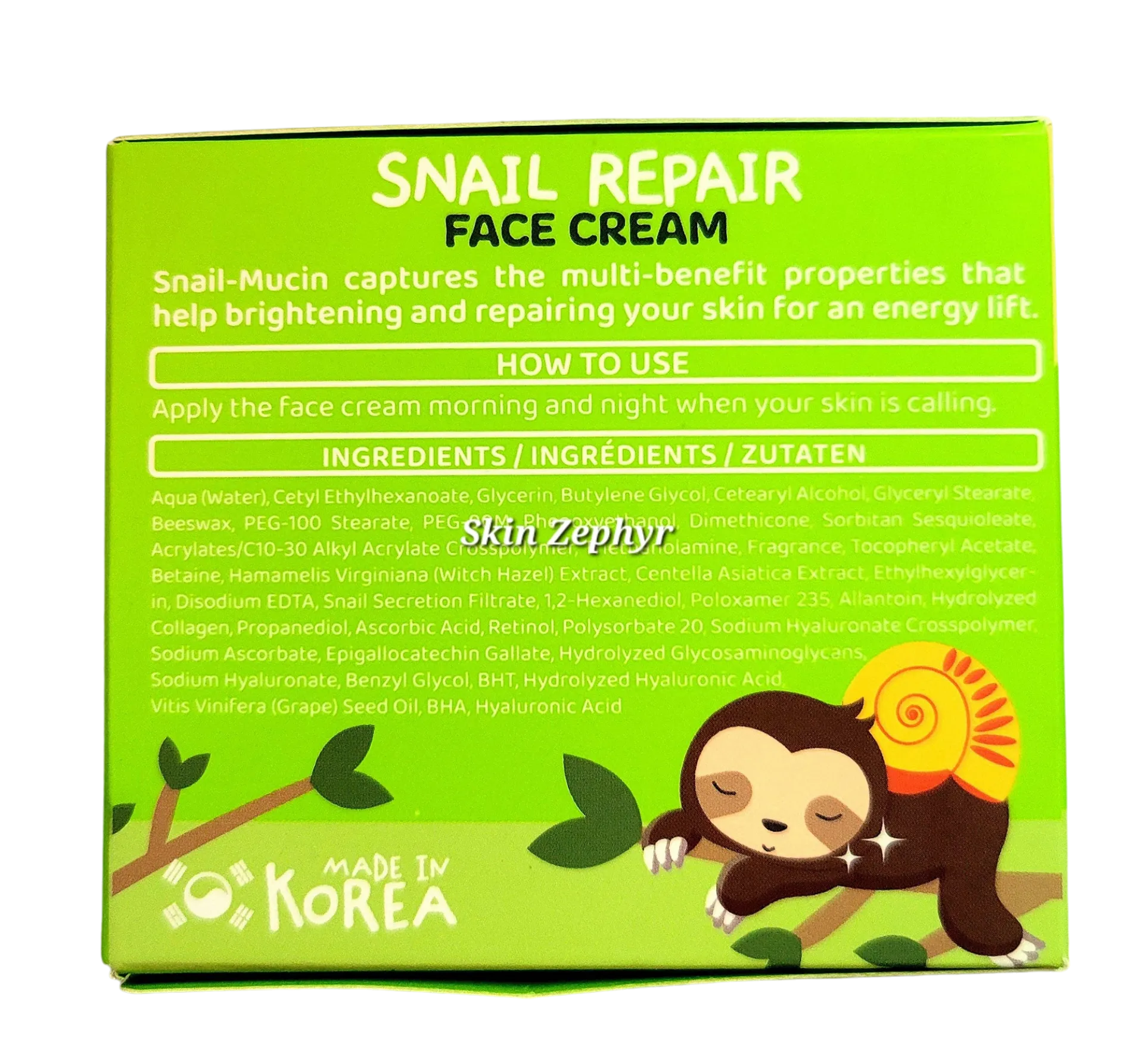 Lazy Jungle Snail Repair Face Cream