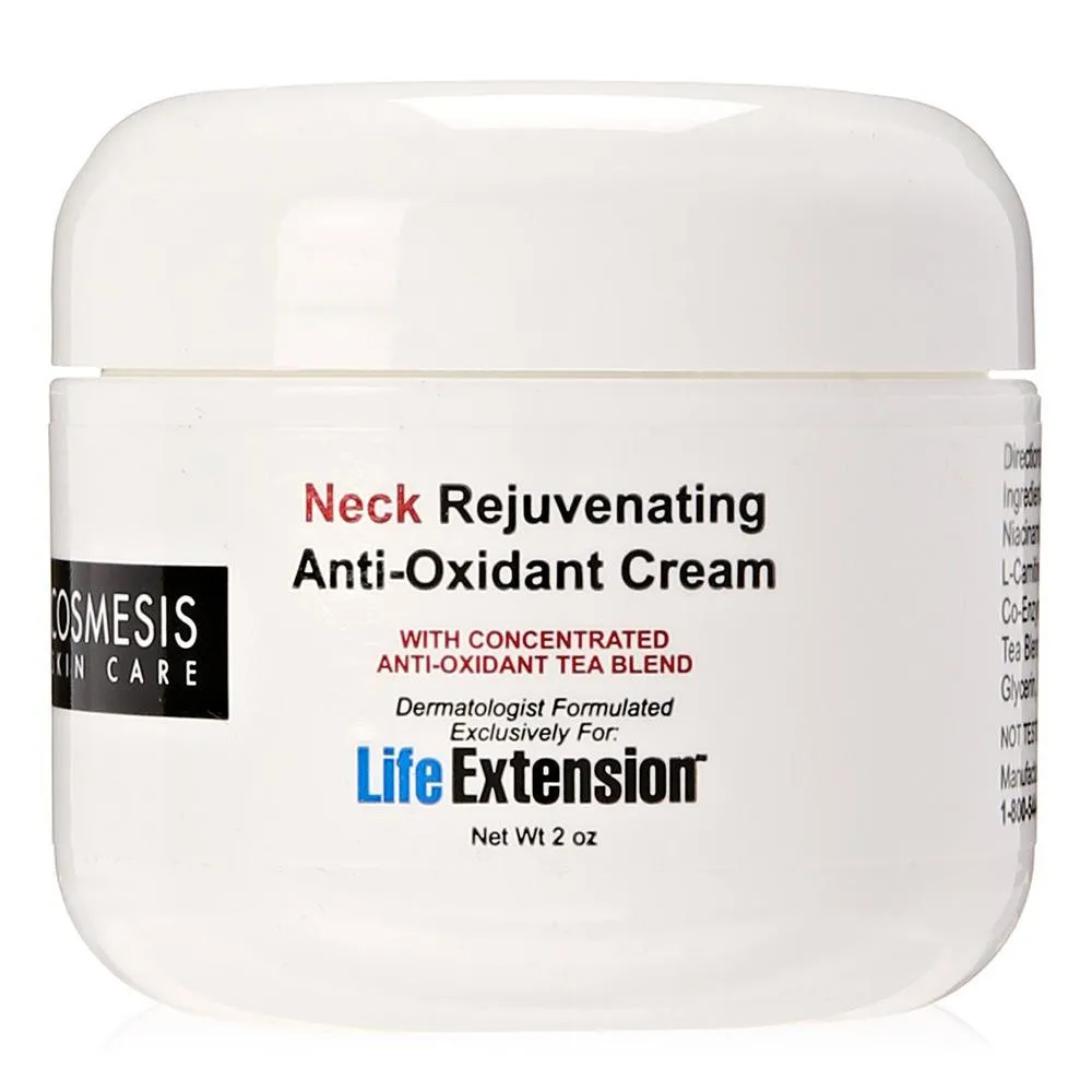 Life Extension Neck Rejuvenating Anti-Oxidant Cream 2 Oz