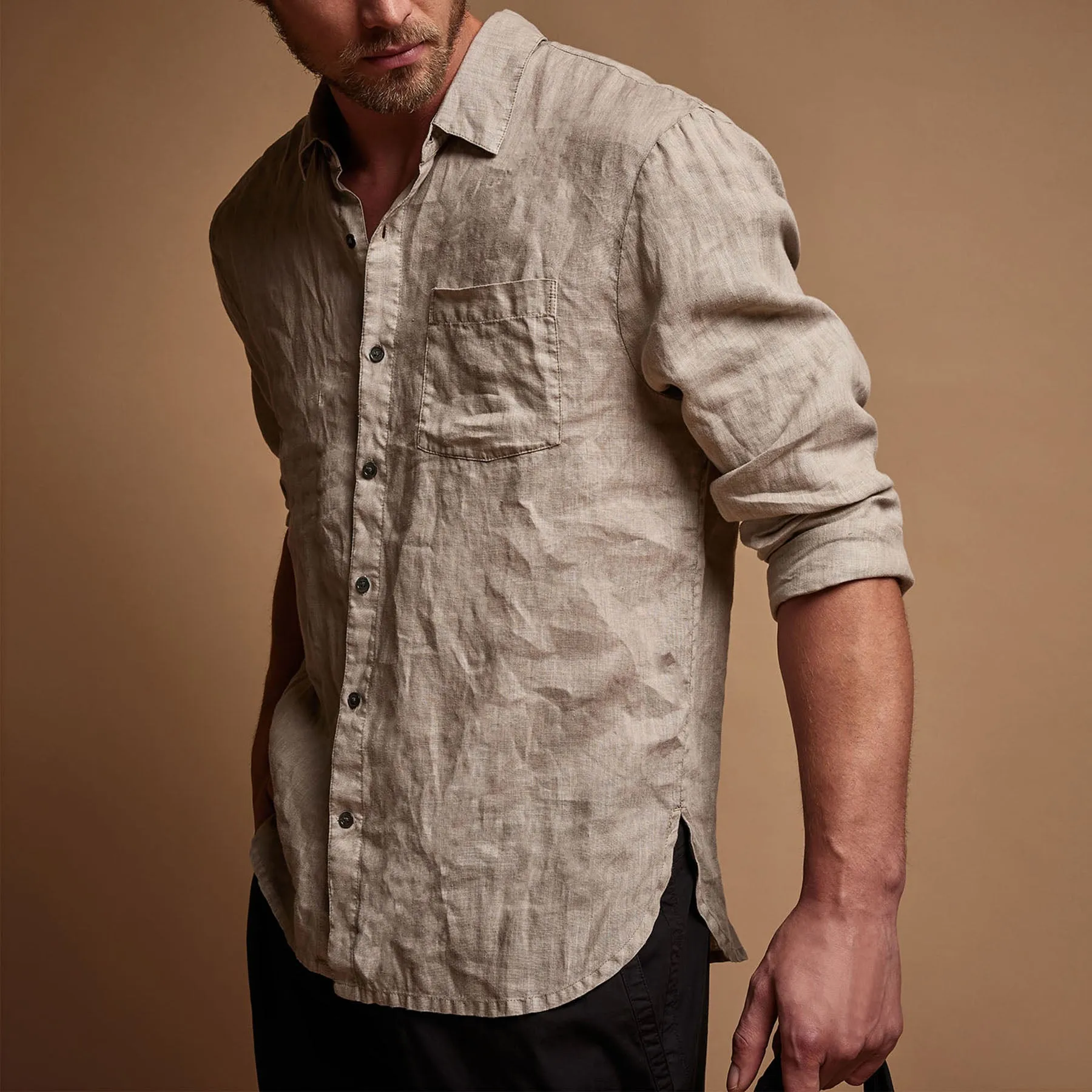 Lightweight Linen Shirt - Mineral Pigment