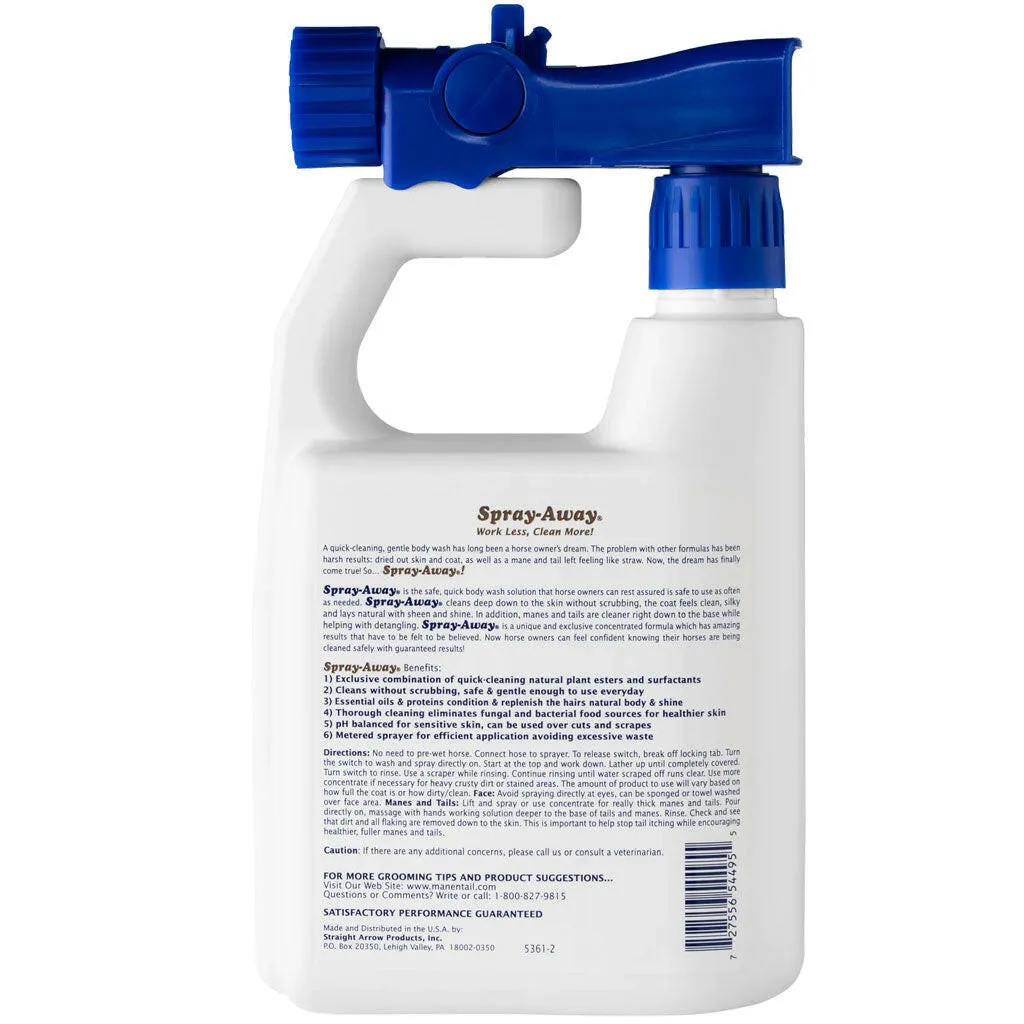 Mane 'n Tail Spray Away Plant Based Body Wash for Horses