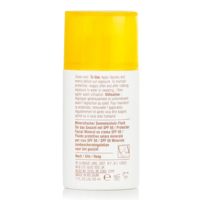 Mineral Sunscreen Fluid For Face Spf 50 - Sensitive Skin Formula - 30ml/1oz