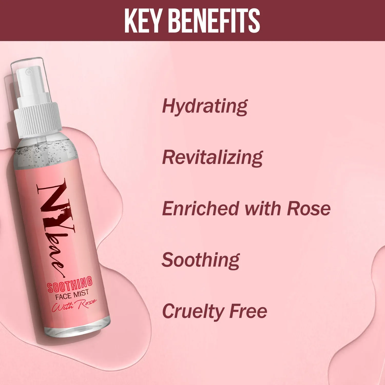 NY Bae Soothing Face Mist With Rose | Hydrating | Refreshing (110 ml)