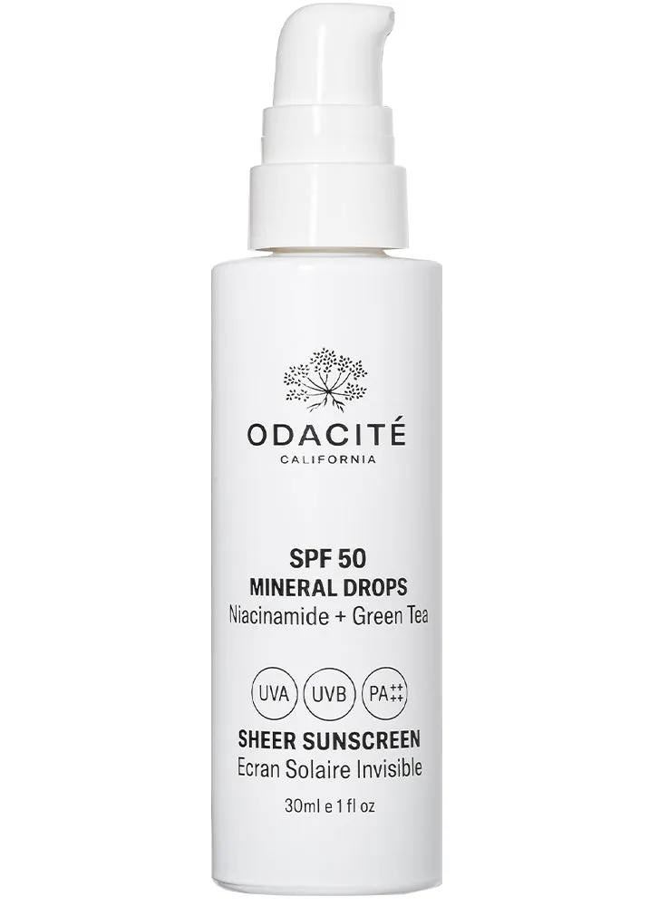 Odacite SPF50 Mineral Drops Sheer Sunscreen