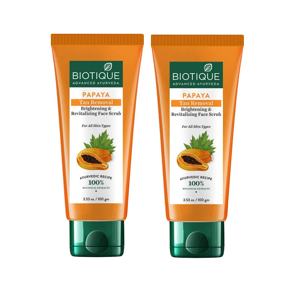 PAPAYA Tan Removal Brightening & Revitalizing Face Scrub