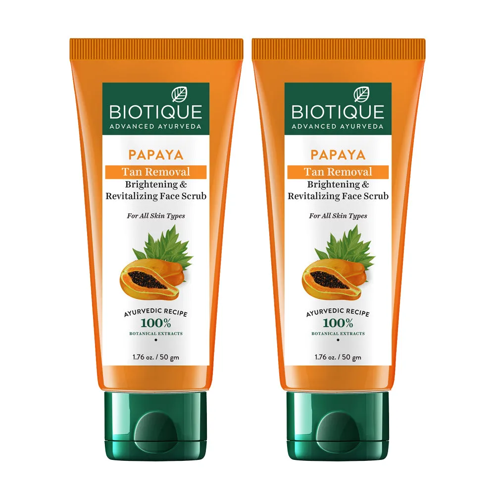 PAPAYA Tan Removal Brightening & Revitalizing Face Scrub