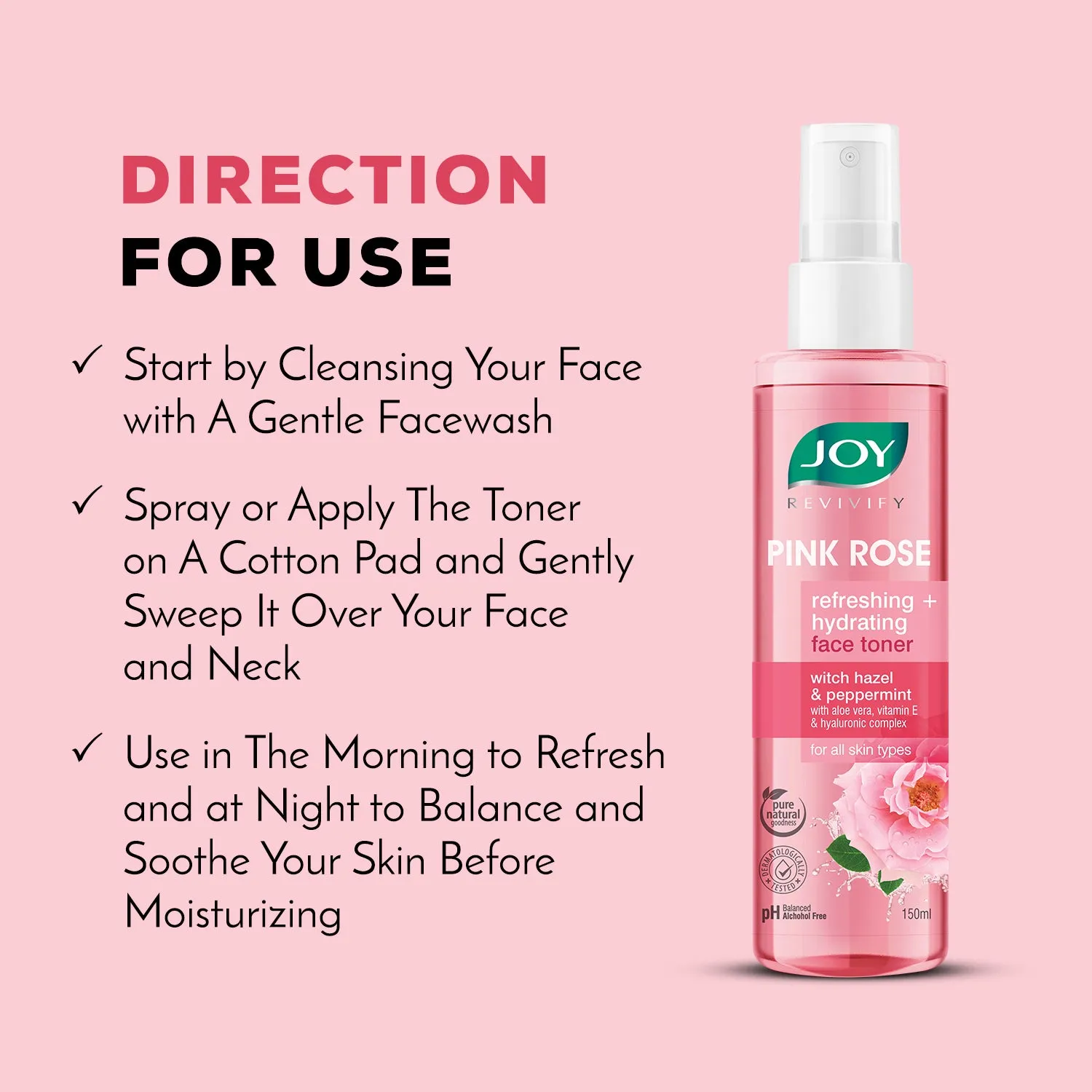 Pink Rose Refreshing   Hydrating Toner