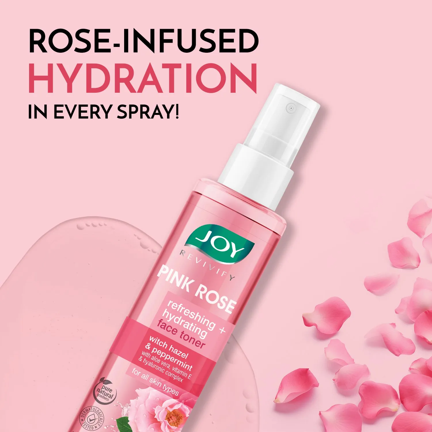 Pink Rose Refreshing   Hydrating Toner