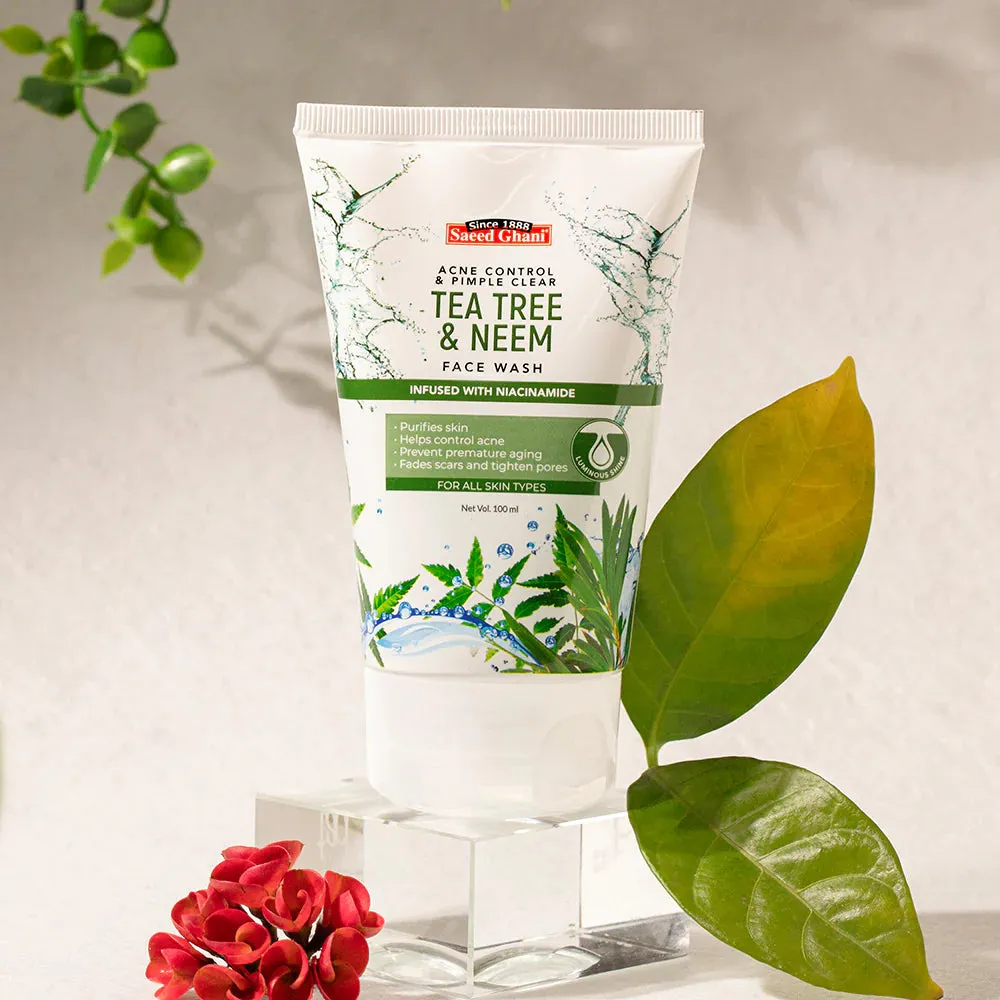 Saeed Ghani - Tea Tree & Neem Acne Control & Pimple Clear Face Wash