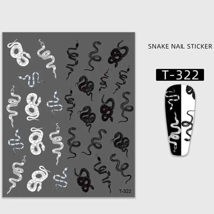 Snakes Nail Art Stickers