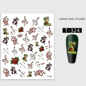 Snakes Nail Art Stickers