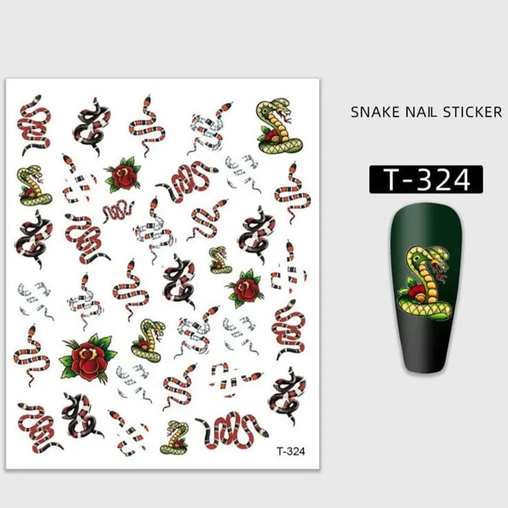 Snakes Nail Art Stickers